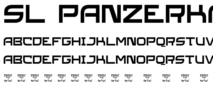 SL Panzerkardinal font